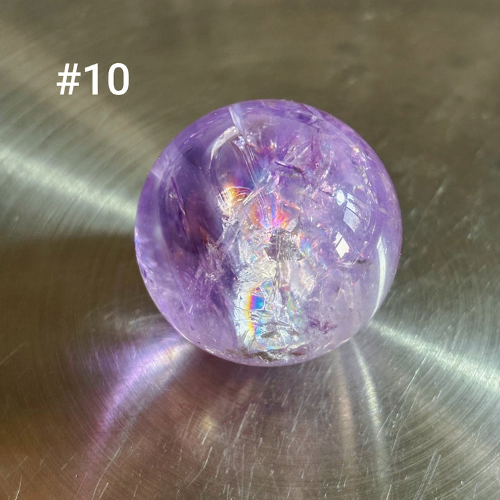 Boule de cristal polie transparente à haute fréquence naturelle Olivenorma 