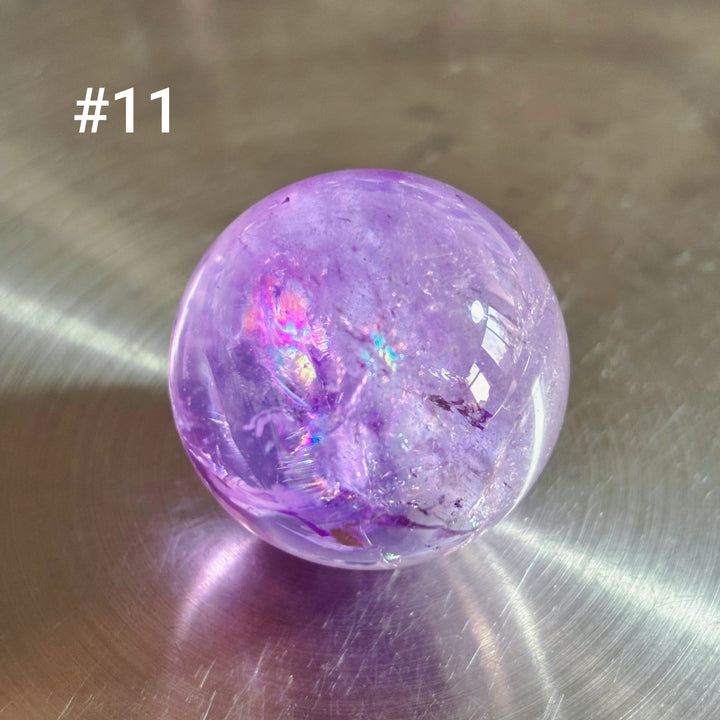 Boule de cristal polie transparente à haute fréquence naturelle Olivenorma 