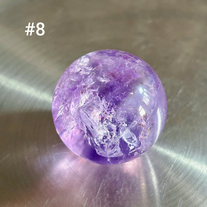 Boule de cristal polie transparente à haute fréquence naturelle Olivenorma 