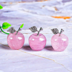 Décoration de pomme sculptée en pierre naturelle pour la veille de Noël Olivenorma
