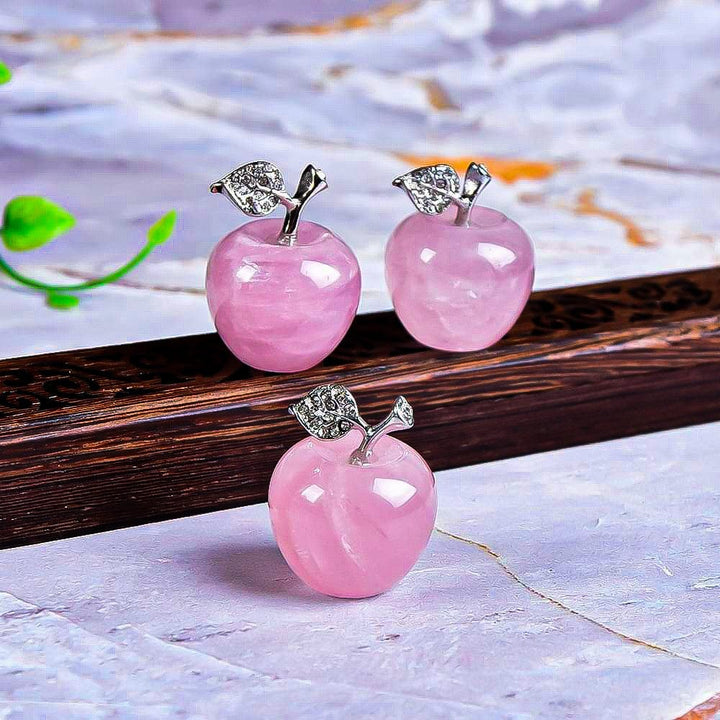 Décoration de pomme sculptée en pierre naturelle pour la veille de Noël Olivenorma
