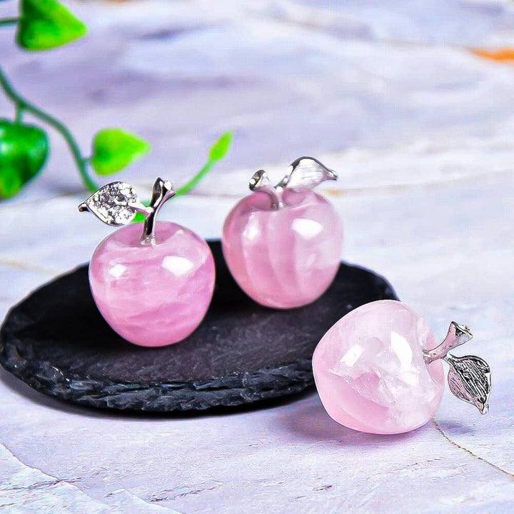 Décoration de pomme sculptée en pierre naturelle pour la veille de Noël Olivenorma