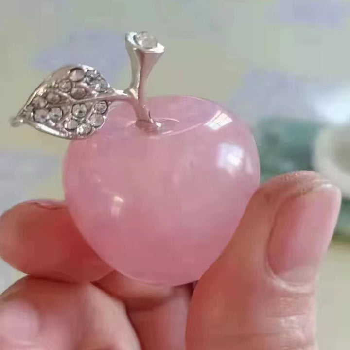 Décoration de pomme sculptée en pierre naturelle pour la veille de Noël Olivenorma