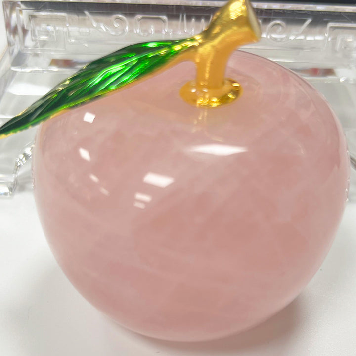 Décoration de pomme sculptée en pierre naturelle pour la veille de Noël Olivenorma