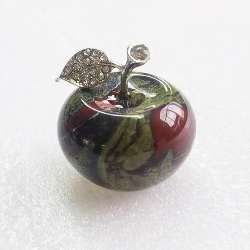 Décoration de pomme sculptée en pierre naturelle pour la veille de Noël Olivenorma