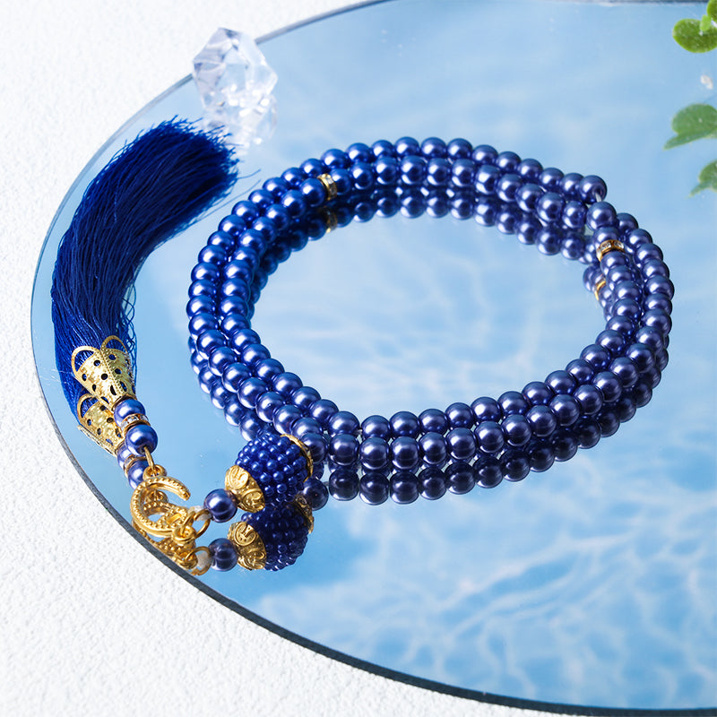 Bracelet chapelet Tasbih Olivenorma 6 mm 99 perles acryliques