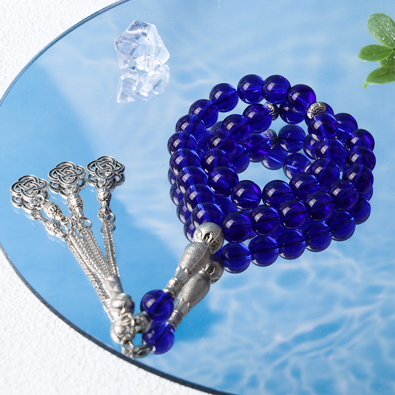 Bracelet chapelet en porcelaine verre Olivenorma 10 mm 33 