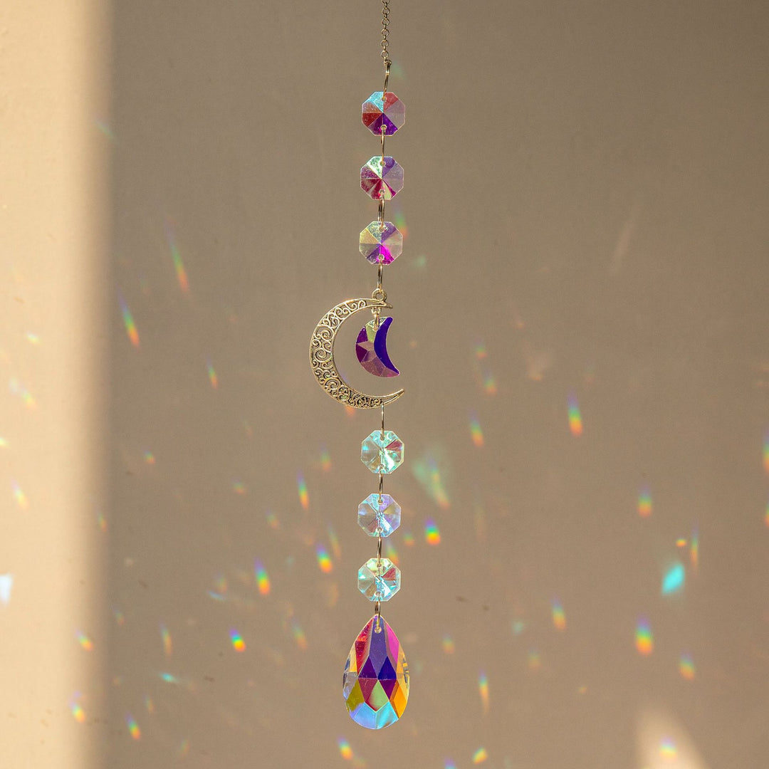 Carillon éolien Silver Planet Galaxy Suncatcher Olivenorma