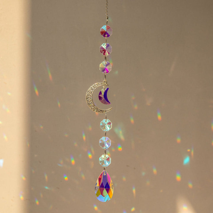 Carillon éolien Silver Planet Galaxy Suncatcher Olivenorma