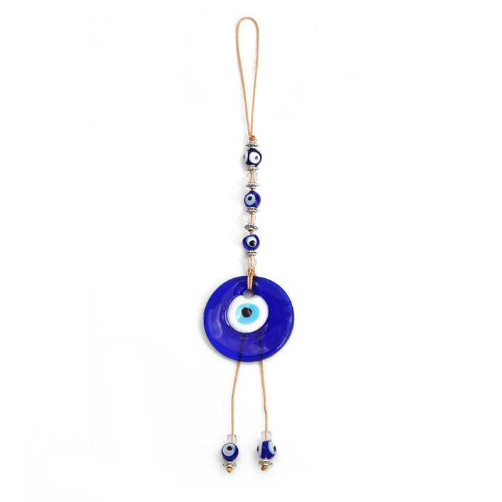 décoratif en verre bleu contre le mauvais œil pour voiture Olive Pendentifnorma