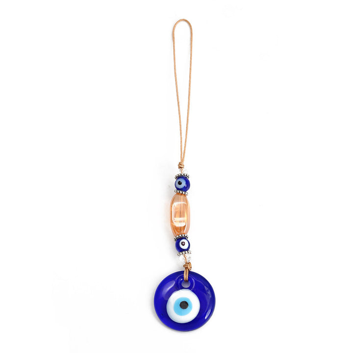 décoratif en verre bleu contre le mauvais œil pour voiture Olive Pendentifnorma