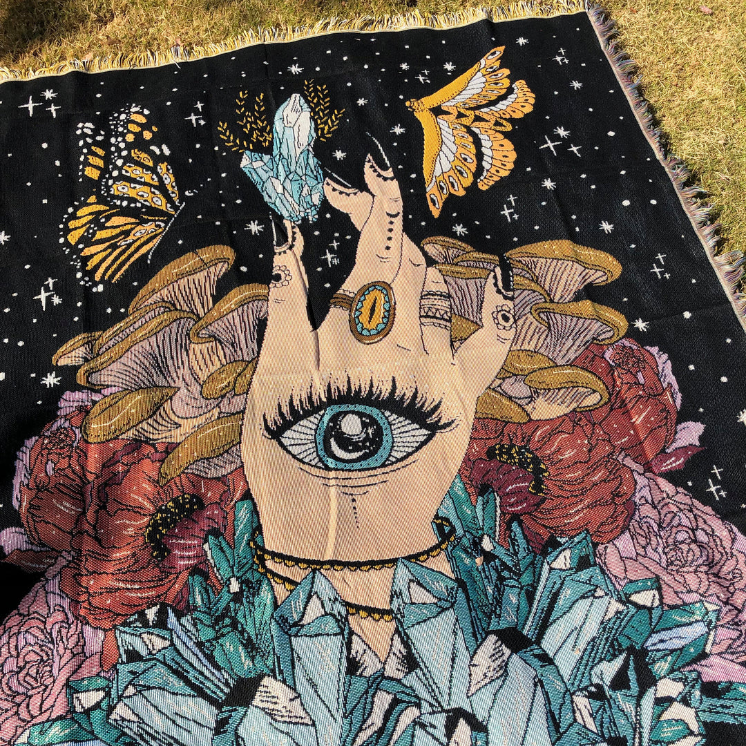 Couverture en cristal Olivenorma The Hand Butterfly Eyes