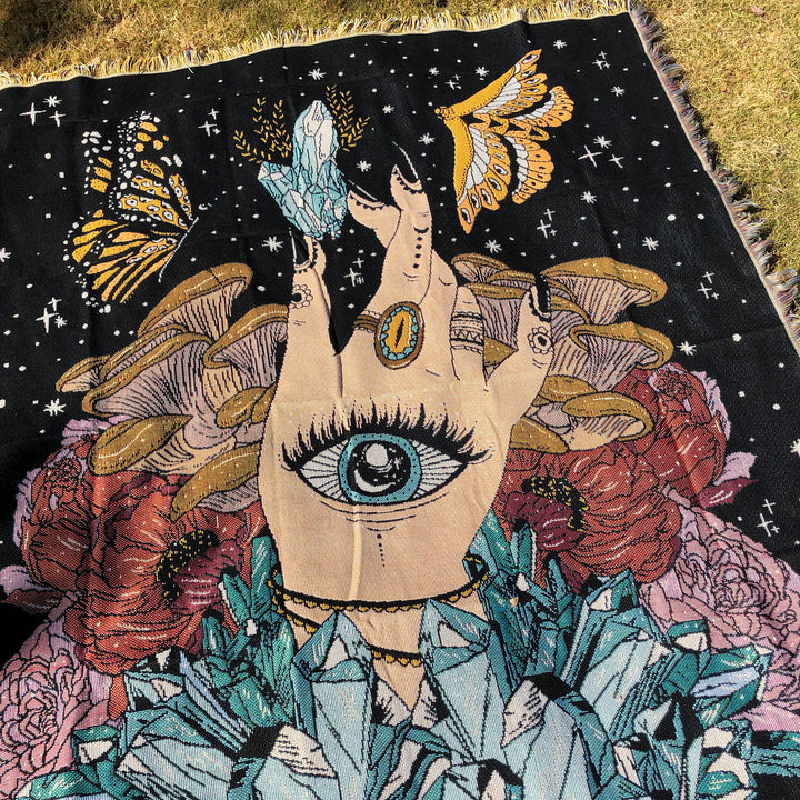 Couverture en cristal Olivenorma The Hand Butterfly Eyes