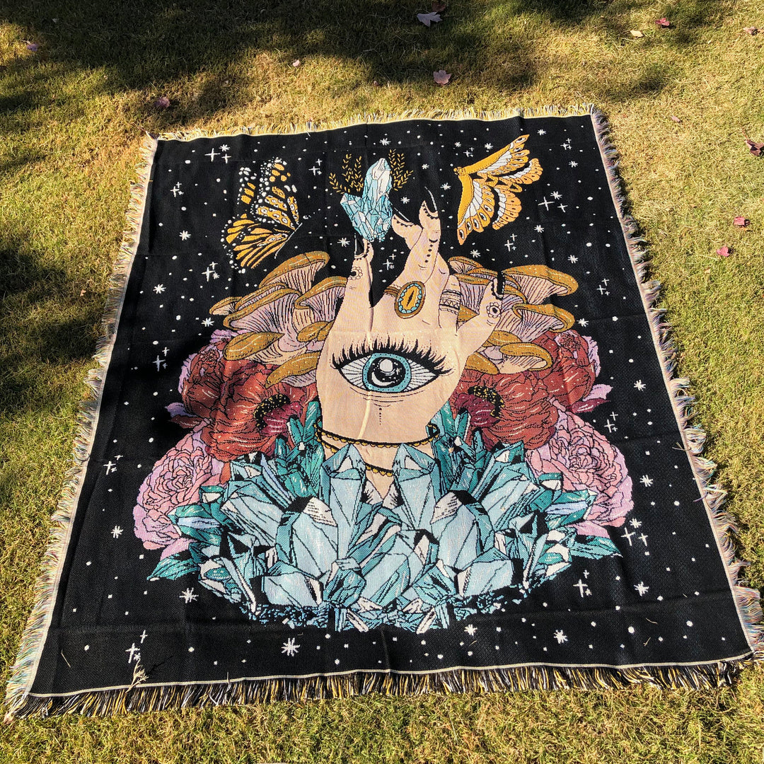 Couverture en cristal Olivenorma The Hand Butterfly Eyes