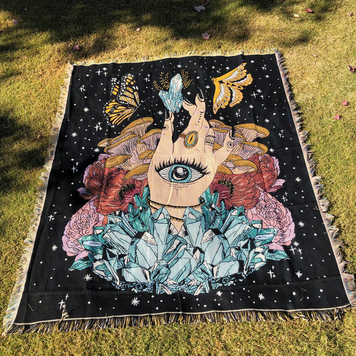 Couverture en cristal Olivenorma The Hand Butterfly Eyes