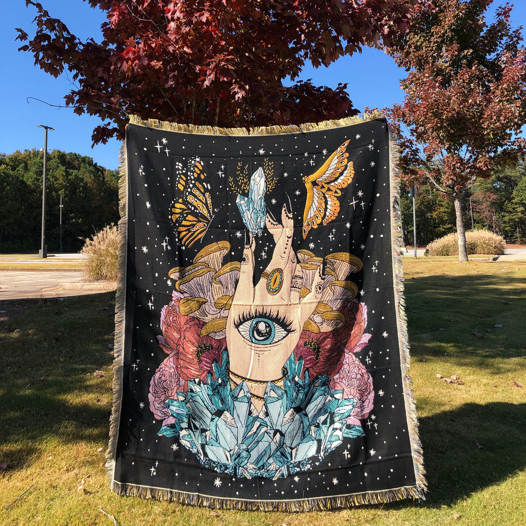 Couverture en cristal Olivenorma The Hand Butterfly Eyes