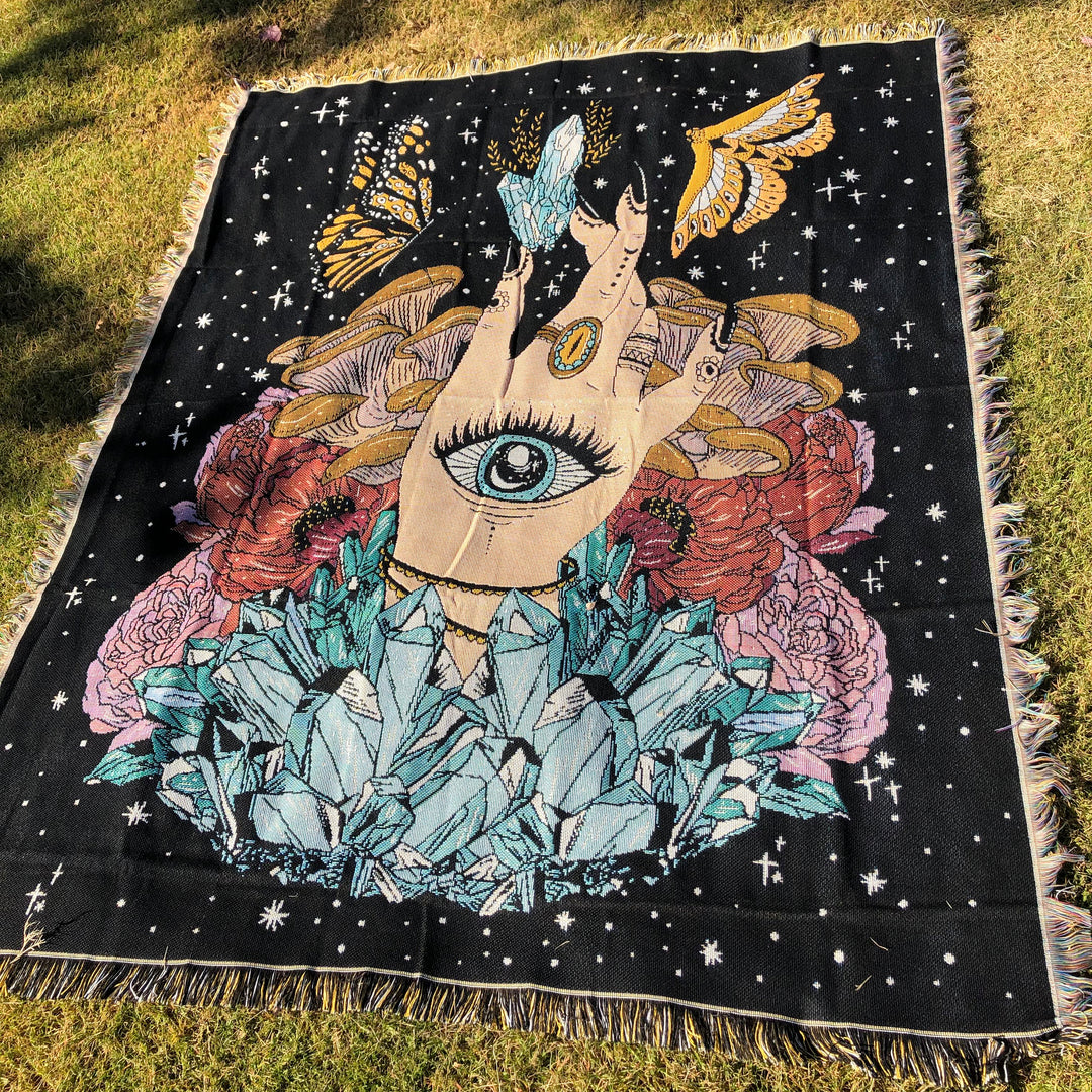 Couverture en cristal Olivenorma The Hand Butterfly Eyes