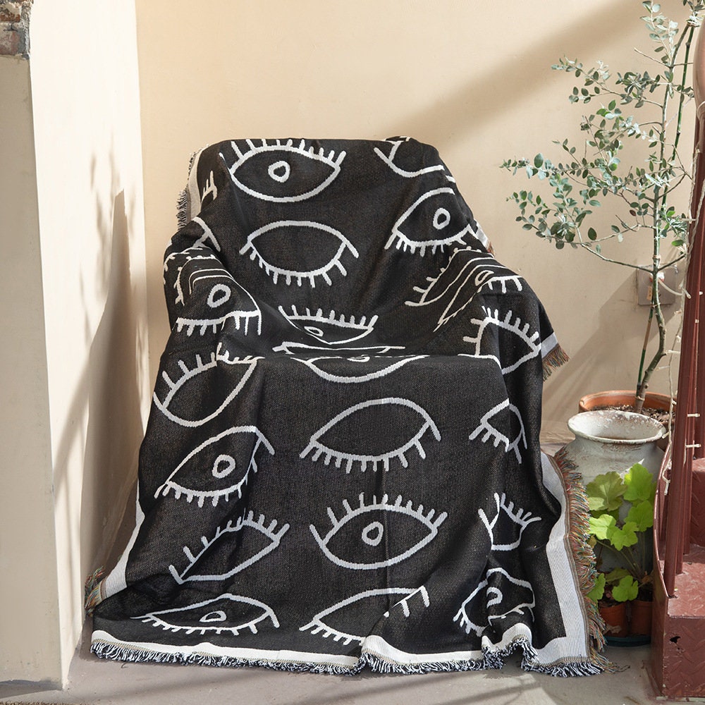Tapisserie Olivenorma Tarot Magic Black Evil Eye