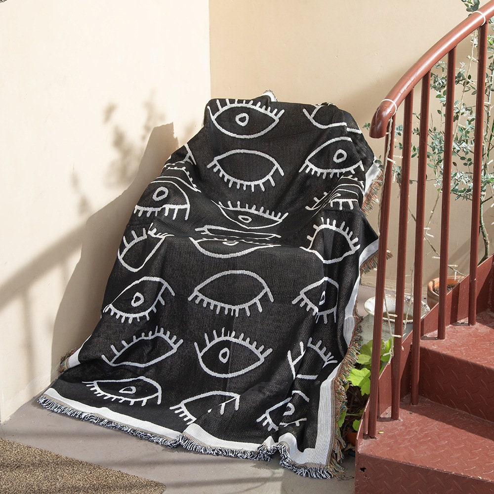 Tapisserie Olivenorma Tarot Magic Black Evil Eye