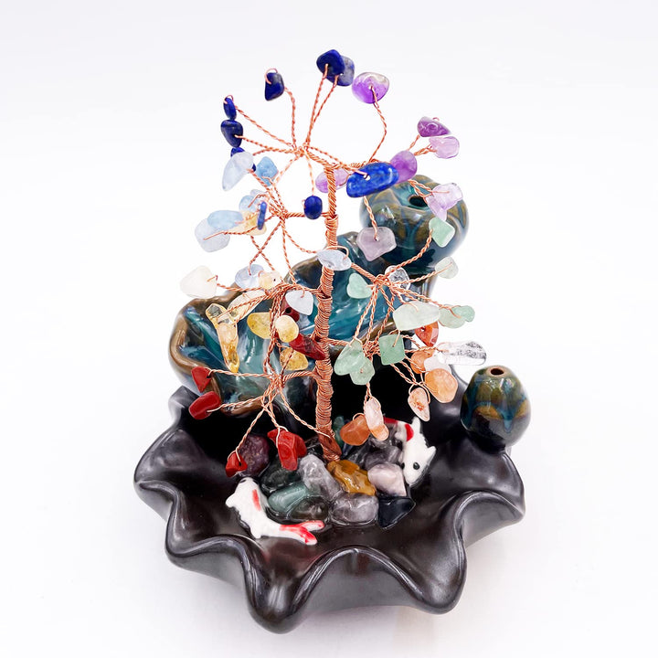 Brûleur d'encens Olivenorma Arbre de guérison des chakras Feng Shui