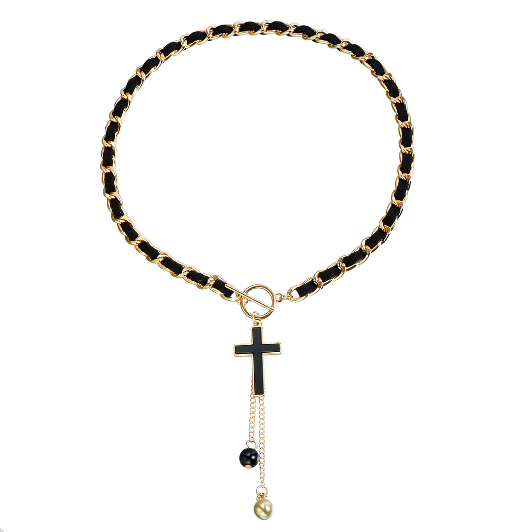 Collier ras du cou en velours noir Olivenorma
