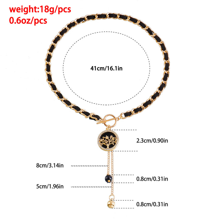 Collier ras du cou en velours noir Olivenorma