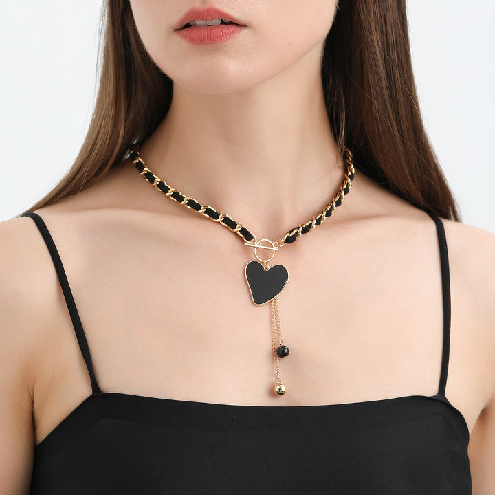 Collier ras du cou en velours noir Olivenorma