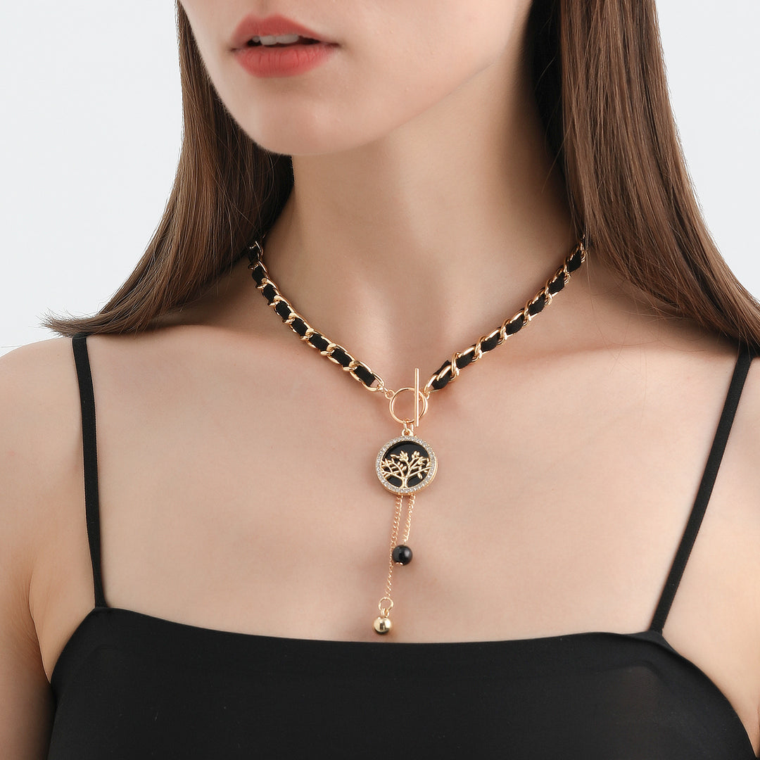 Collier ras du cou en velours noir Olivenorma