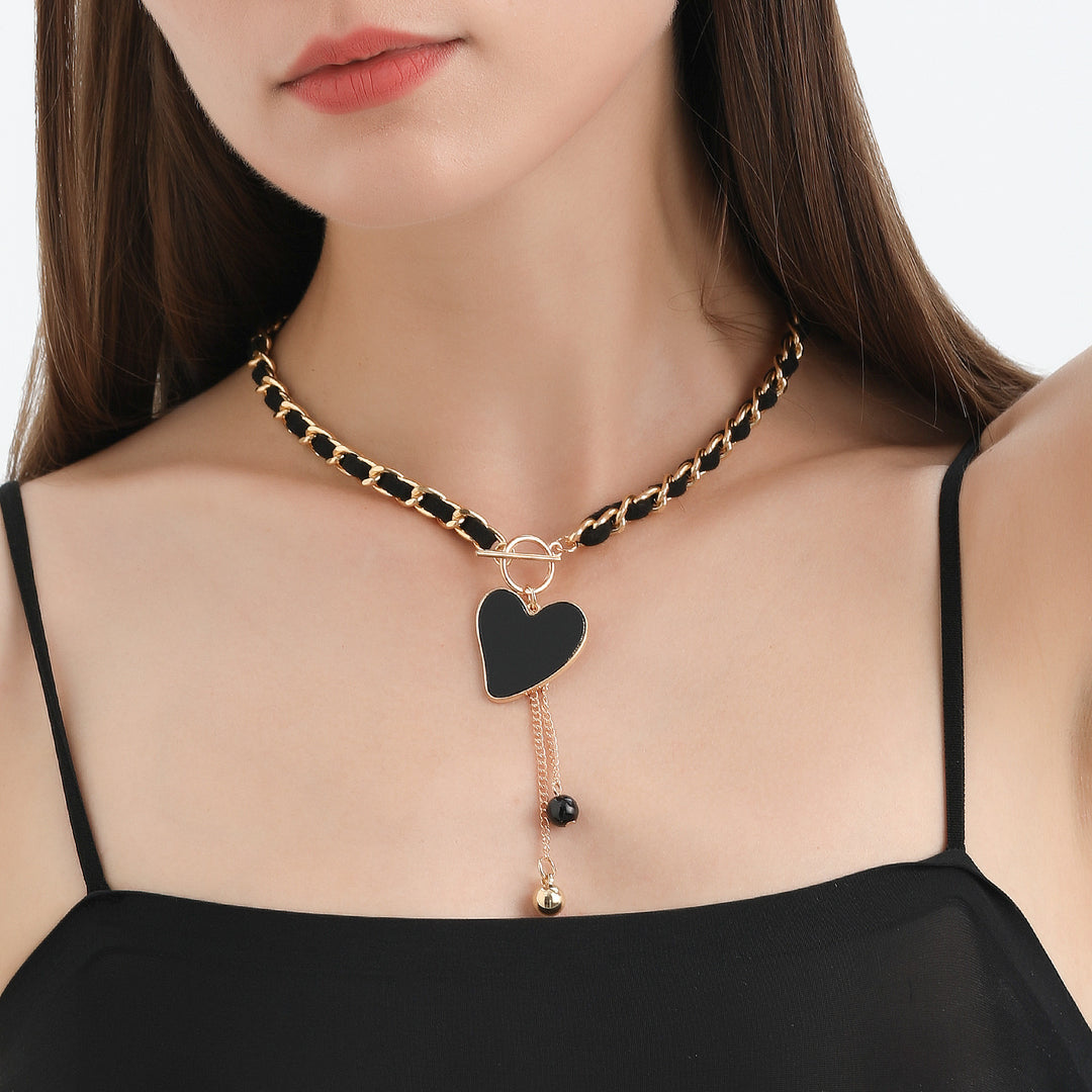 Collier ras du cou en velours noir Olivenorma