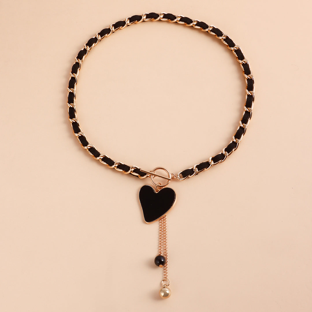 Collier ras du cou en velours noir Olivenorma