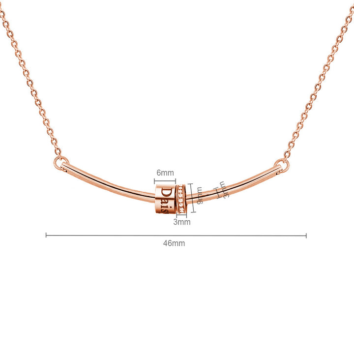 Collier avec pendentif gravé sur boule et pierre de naissance Olivenorma