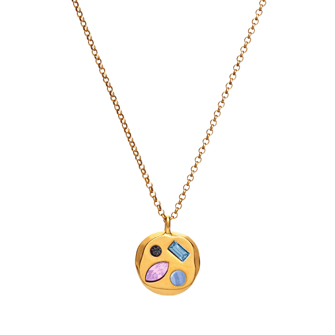 Collier avec pierre de naissance en zircon coloré Olivenorma