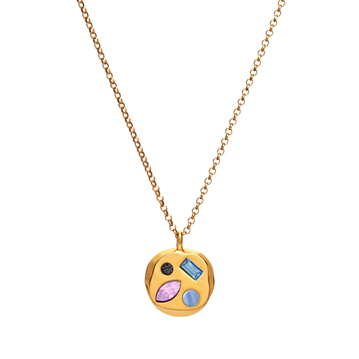 Collier avec pierre de naissance en zircon coloré Olivenorma