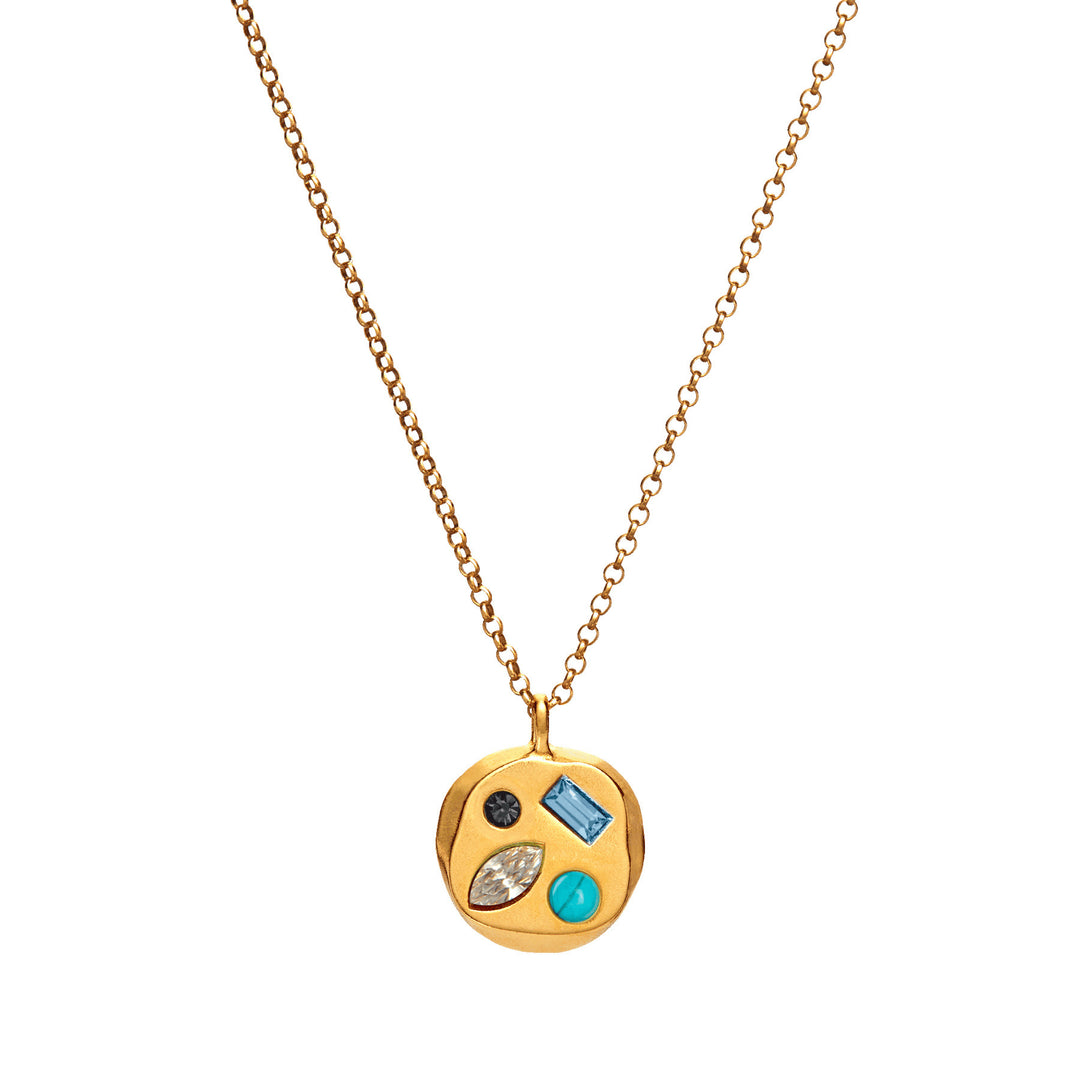 Collier avec pierre de naissance en zircon coloré Olivenorma