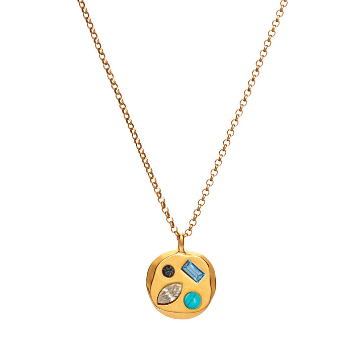 Collier avec pierre de naissance en zircon coloré Olivenorma