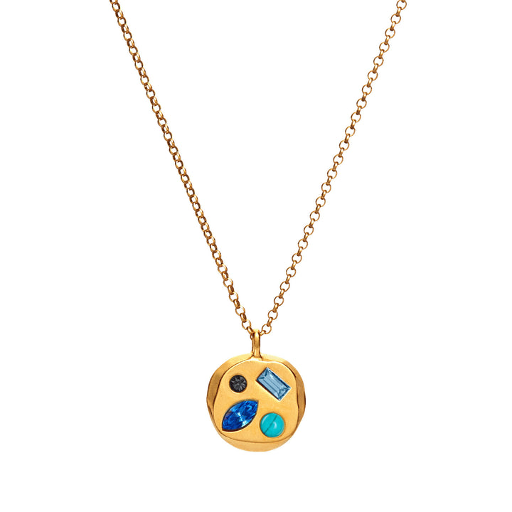 Collier avec pierre de naissance en zircon coloré Olivenorma