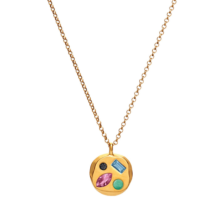 Collier avec pierre de naissance en zircon coloré Olivenorma