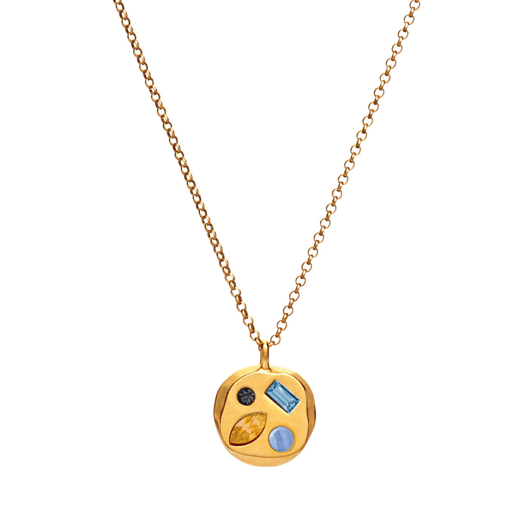 Collier avec pierre de naissance en zircon coloré Olivenorma