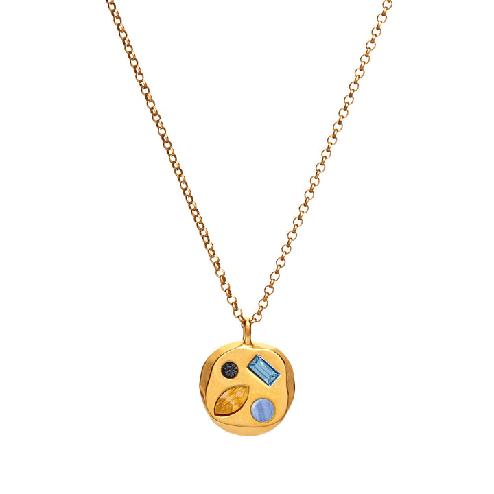 Collier avec pierre de naissance en zircon coloré Olivenorma