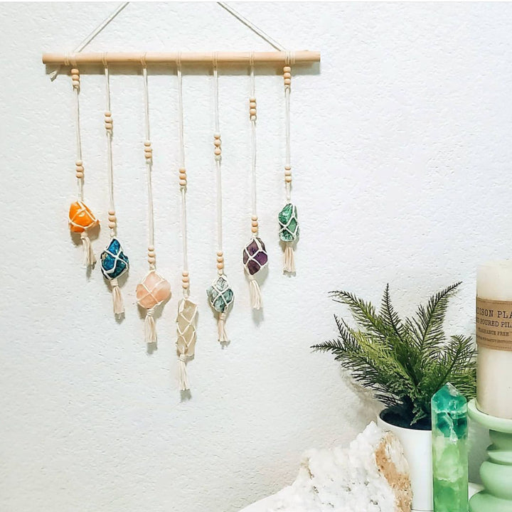Pendentifs en cristal de chakra tissés à la main Olivenorma Boho