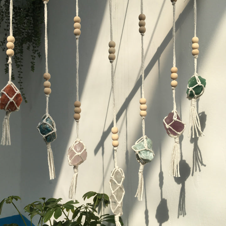 Pendentifs en cristal de chakra tissés à la main Olivenorma Boho