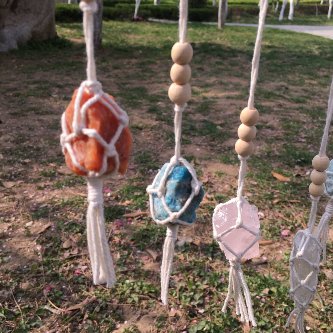 Pendentifs en cristal de chakra tissés à la main Olivenorma Boho