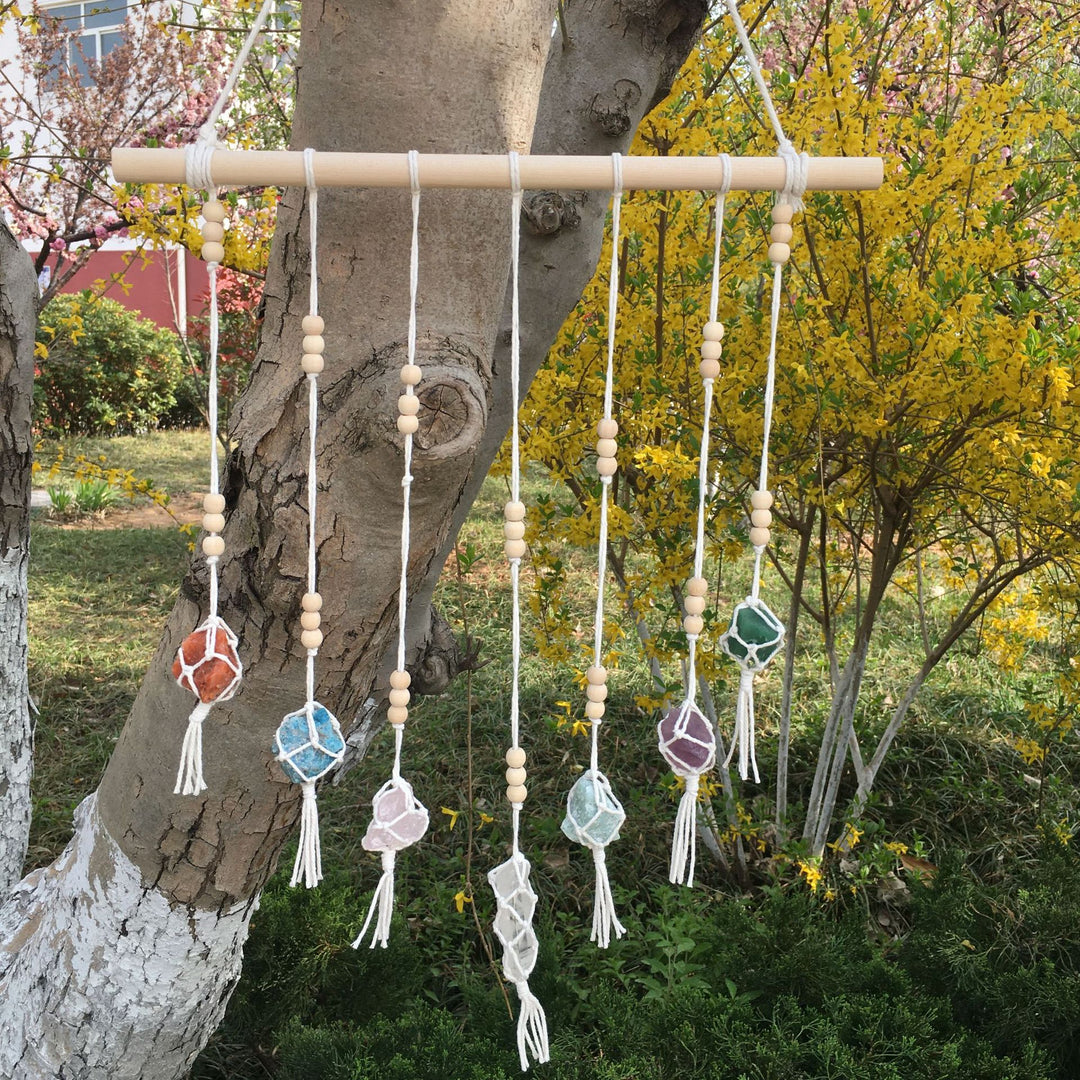 Pendentifs en cristal de chakra tissés à la main Olivenorma Boho