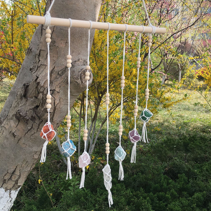 Pendentifs en cristal de chakra tissés à la main Olivenorma Boho