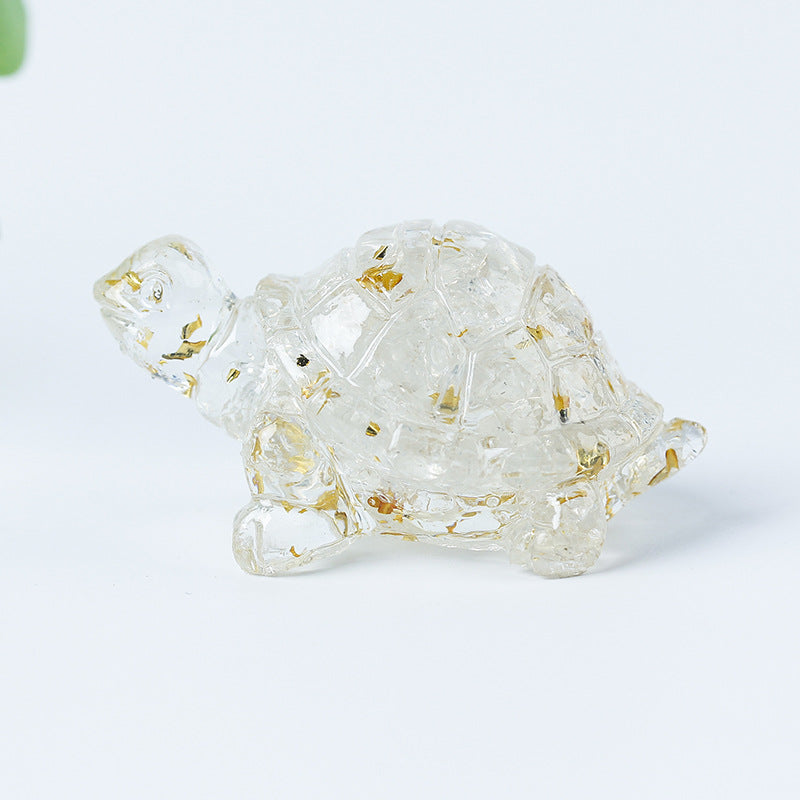 Colle de gravier en cristal Olivenorma Décoration en pierres précieuses pour petite tortue - image 9