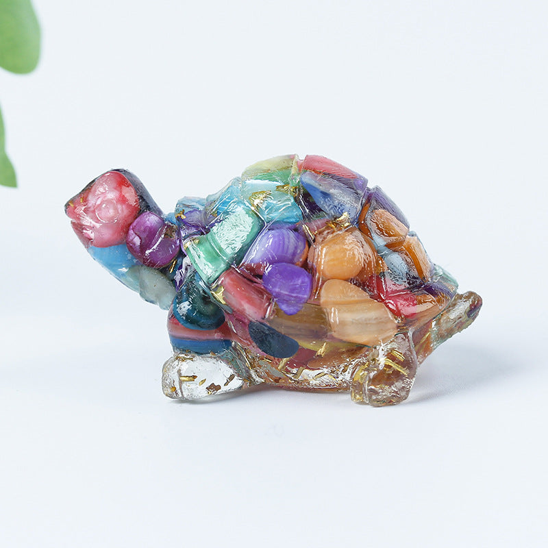 Colle de gravier en cristal Olivenorma Décoration en pierres précieuses pour petite tortue - image 13