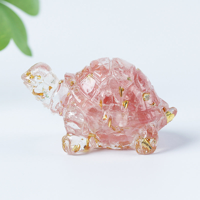 Colle de gravier en cristal Olivenorma Décoration en pierres précieuses pour petite tortue - image 16