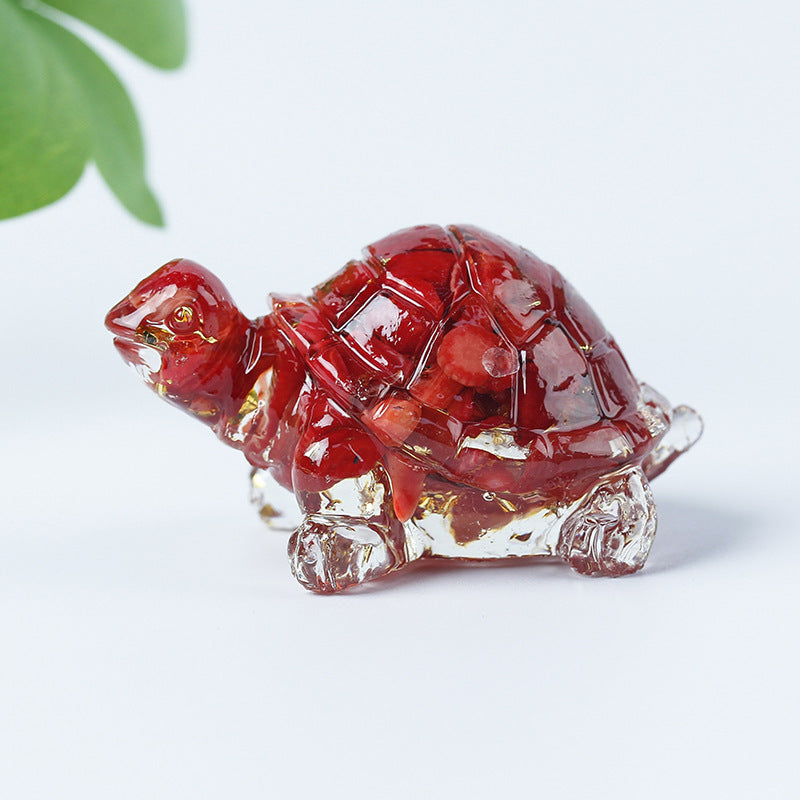Colle de gravier en cristal Olivenorma Décoration en pierres précieuses pour petite tortue - image 29