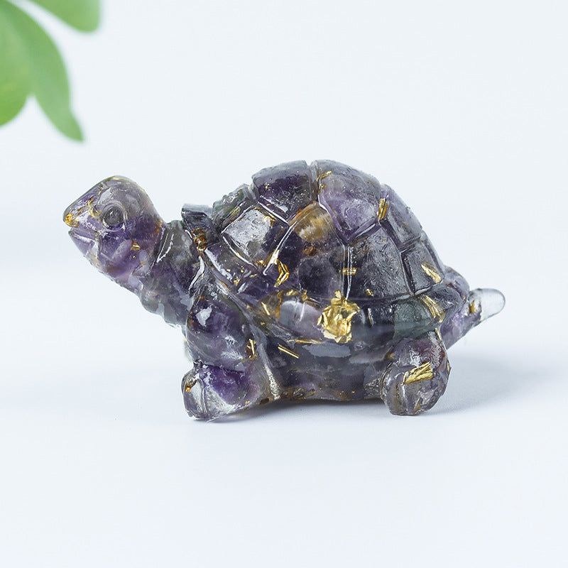 Colle de gravier en cristal Olivenorma Décoration en pierres précieuses pour petite tortue - image 31