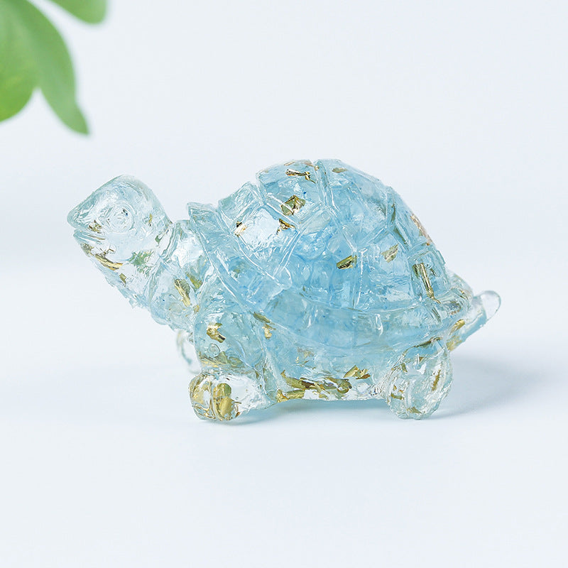 Colle de gravier en cristal Olivenorma Décoration en pierres précieuses pour petite tortue - image 41